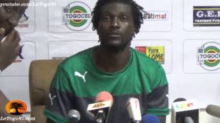 Emmanuel Shéyi Adebayor quotEnervé je suis Abattu découragé négatif Envie darrêter le footballquot [upl. by Dhumma236]