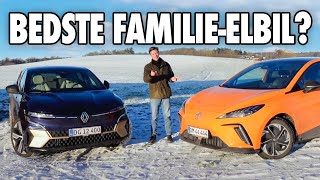 DUEL MG4 vs Renault Megane Electric – Bedste familieelbil til 300000 kr 2023 [upl. by Kcinemod]