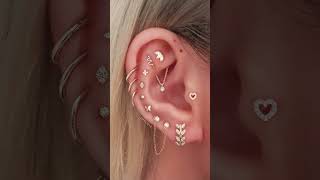 Cute Collage Multiple Ear Piercing Ideas for Women [upl. by Nohsid765]