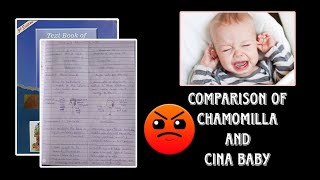 comparison of chamomilla and cina child  comparison explanation notes materiamedica easy viral [upl. by Drannel]