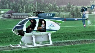 MSFS  MD 500 helicopter Brief Test Flight  Cold start [upl. by Hardie]