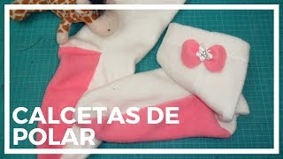 Tutorial Calcetas de Polar Paso a Paso Molde Gratis PDF [upl. by Merle]