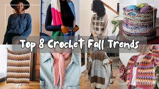 What to Crochet for Fall 2023  Top Trends in Home  Wardrobe [upl. by Sonitnatsnok]