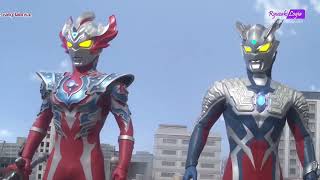 Tri Squad amp ultraman Zero Vs Nise belial amp ultraman tregear [upl. by Trisha]