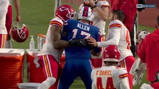 NFL Scary Sideline Collisions of the 2023 season [upl. by Eniamat]