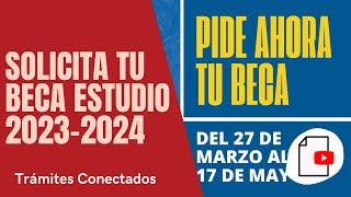 ✅ Cómo SOLICITAR la BECA MEC de ESTUDIO 2023  2024 [upl. by Brandais371]