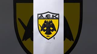 AEK FC aek aekfc greek atenas greece futbol football asmr satisfying coloring futebol [upl. by Auqenahc]