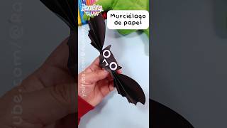 Cómo hacer un MURCIÉLAGO de papel fácil shorts viral diy papercraft manualidades halloween [upl. by Adnaval]