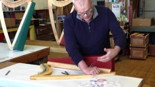 How to Build Your Fireside Harp 8 Stringing [upl. by Cassandre]