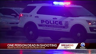 Police investigate homicide in uptown Albuquerque 7am [upl. by Lydon231]