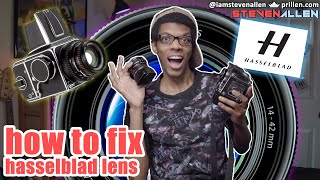 How To Fix Hasselblad 500CM Lens  Unjam  Reset Shutter [upl. by Anhcar95]