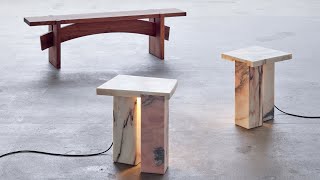 Bench 01 and Bedside Tables by Bahraini—Danish  The Mindcraft Project  Dezeen [upl. by Kcire]