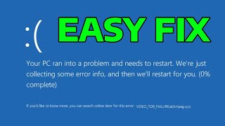 VIDEO TDR FAILURE atikmpagsys Blue Screen While Playing Videos  How To Fix [upl. by Phares2]