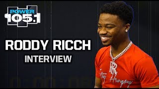 Roddy Ricch Talks Nipsey Hussle Inspiration Working With Post Malone  Making Music In Jail [upl. by Noicpesnoc]