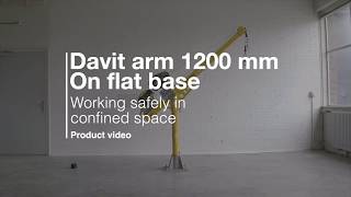 Xtirpa Davit arm 1200 mm on flat base  Eurosafe Solutions English version [upl. by Drofdarb]