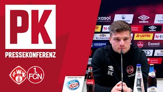 Die PK mit Robert Klauß im ReLive  FC Würzburger Kickers  1 FC Nürnberg [upl. by Grant146]