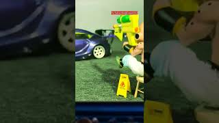 Worlds smallest super soaker vs RC drift car🤯rccarsshortsytshortsyoutubeshorts [upl. by Ydaj]