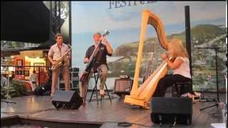 Lori Andrews jazz harpist quotTake 5quot Festival of Arts TRIO HBS [upl. by Schell]