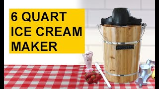 Make Fresh Homemade Ice Cream With The 6 Quart Ice Cream Maker [upl. by Michella145]