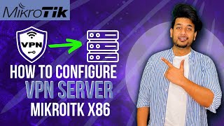 how to configure VPN server on MikroTik  MikroTik Series [upl. by Ellehcear]