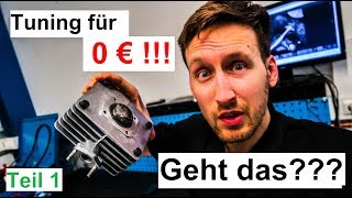 Tuning für 0 €  GEHT DAS Wir testen es bei einer Simson S50  Teil 1 [upl. by Lletnom136]