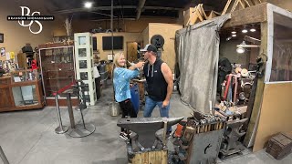 Forging a Knife at the Silver Anvil in Branson [upl. by Erait]