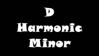 D Harmonic Minor Scale  Groovy Jam Track [upl. by Gretta994]