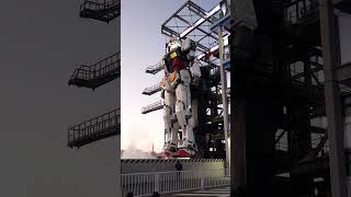 Gundam Factory Yokohama  RX78F00 Returning to Dock gundamfactory [upl. by Ajidahk]