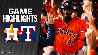 Astros vs Rangers Game Highlights 4824  MLB Highlights [upl. by Gustavo603]