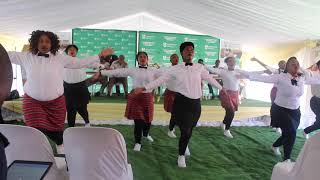 Inmates from the Matatshe Correctional Center in Thohoyandou entertain with song and dance [upl. by Auka]