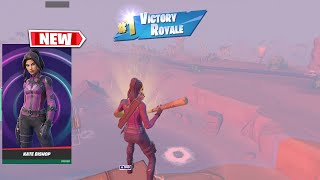 NEW HAWKEYE Skins Gameplay in Fortnite Kate Bishop Skin Arena Solo Win [upl. by Pratt838]