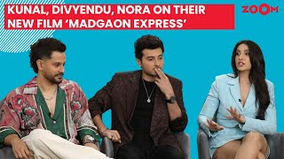 Nora Fatehi Kunal Kemmu amp Divyendu Sharma on Madgaon express their Goa connection amp train journey [upl. by Lexerd]