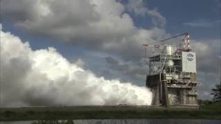 NASAs Space Launch System RS25 Engine Test Fired  Video [upl. by Abas]