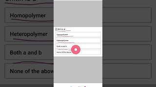 Chitin is a homopolymerNEET Biology shortsvideo [upl. by Jenny]