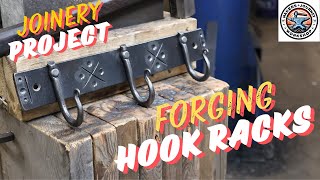 FORGED HOOK RACKBEGINNERS BLACKSMITH PROJECT [upl. by Asiulairam]