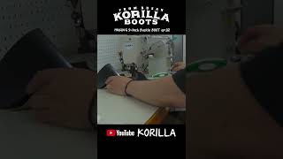 Making Cowhide Handmade 9Inch Buckle Engineer Boots ep02 shoemaking korilla engineerboots [upl. by Reitrac]