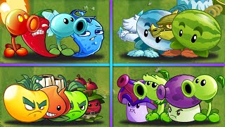 4 Team Pair Similar Shape Plants  Who Will Win  PvZ 2 Team Plants Battlez [upl. by Rusticus]