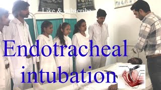 Endotracheal Tube  Intubation Procedure Ventilatior How to Insert Endotracheal TubeET Tube HINDI [upl. by Norit]