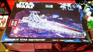 Model Unboxing 26 the Venator Star Destroyer [upl. by Ynaiffit]