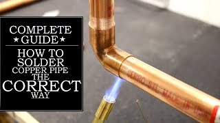 How to Solder Copper Pipe The CORRECT Way  GOT2LEARN [upl. by Nalhsa]