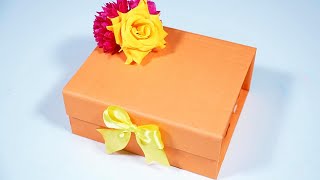 Easy Gift Box Making with Paper amp Cardboard DIY Craft Ideas [upl. by Eilatan]