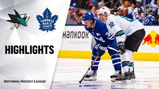 NHL Highlights  Sharks  Maple Leafs 102519 [upl. by Guise355]