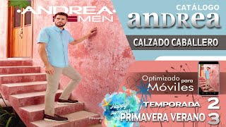 ANDREA CALZADO MEN PRIMAVERA VERANO 2023 📣 CATALOGO DIGITAL [upl. by Briana]