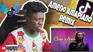 Goya Menor amp Nektunez  Ameno Amapiano Remix Viral Video Tiktok Trendš” REACTION [upl. by Esirrehc341]