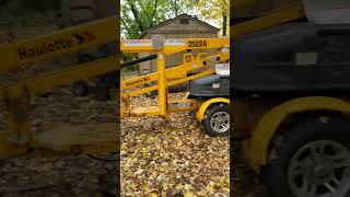 Rented A 43 Ft Haulotte 3522A Towable Boom Lift Day 76 [upl. by Emelita]