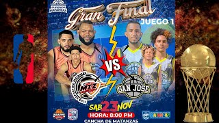 MATANZAS VS SAN JOSE GAME 1 GRAN FINAL MTZ 2024 [upl. by Ramey340]