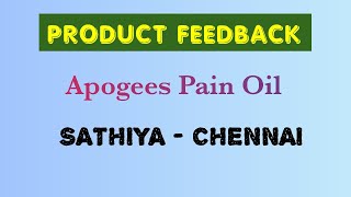 apogees  pain oil  Sathya  chennai [upl. by Quita943]