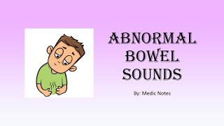 Abnormal bowel sound absenthyperactivetinkling  detailed pathophysiology of different causes [upl. by Hendel]