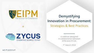 Webinaire Demystifying Innovation in Procurement Strategies and Best Practices [upl. by Hopkins]