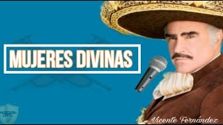 Mujeres Divinas  Vicente Fernandez letra [upl. by Beghtol]